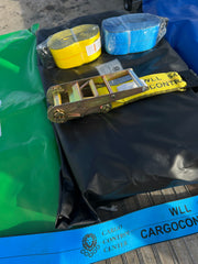 4FT HD Durable 18oz Steel Tarp 16' x 27' with Flap - Features Stainless Steel D-Rings