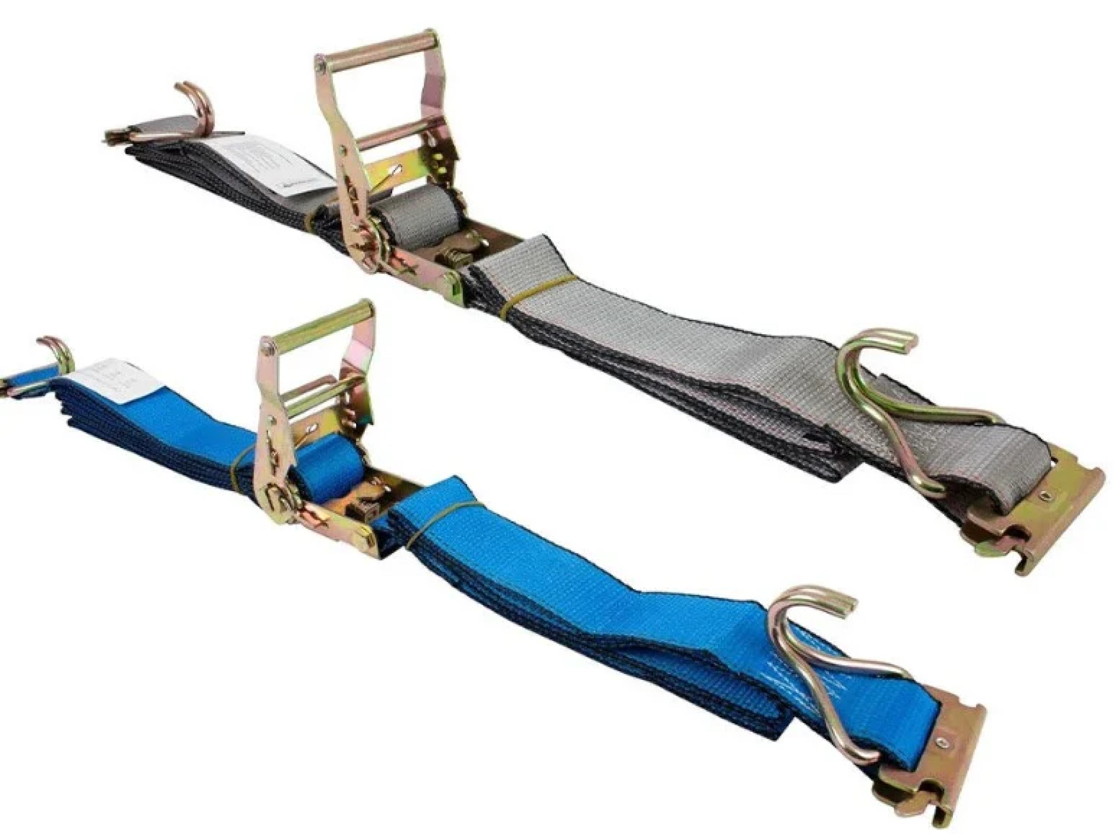 2" x 16' E-Track Ratchet Strap with E-Fitting and Wire Hooks