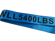4 in. x 30 ft. Winch Strap with Flat Hook, Flatbed tie down straps WLL 5400 lbs