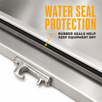 Aluminum Underbody Trailer Tool Box, 24x24x60 — Double Door