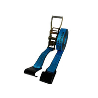 2 inch x 30 ft ratchet strap with flat hook, heavy duty flatbed tie down, 3,333 lb WLL — Cargo Control Center