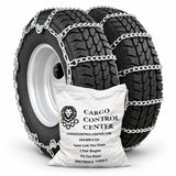Semi Truck Tire Chains for 24.5in Tires — Twist Link Singles, Set of 2