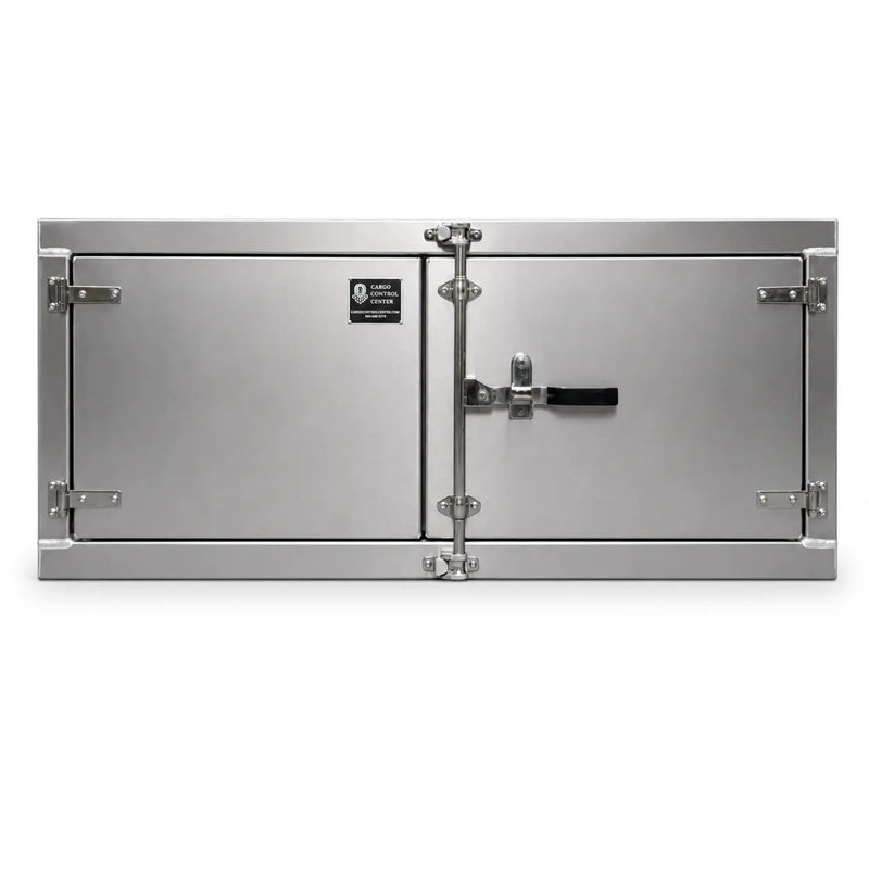 Aluminum Underbody Trailer Tool Box, 24x24x60 — Double Door