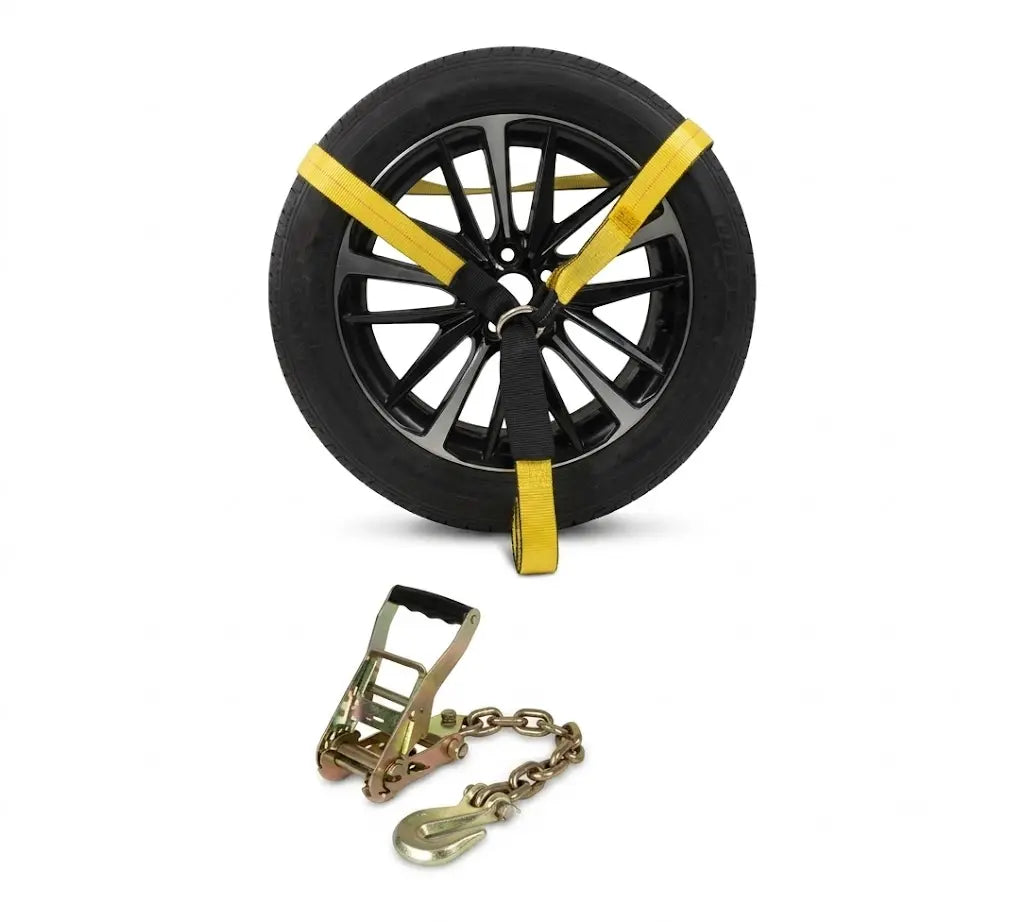 2" x 12' Lasso Strap with Ratchet & G70 Chain Hook — Car Hauler