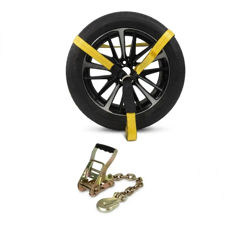 2" x 12' Lasso Strap with Ratchet & G70 Chain Hook — Car Hauler