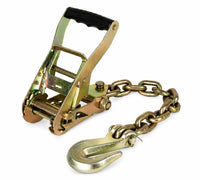 2" x 12' Lasso Strap with Ratchet & G70 Chain Hook — Car Hauler