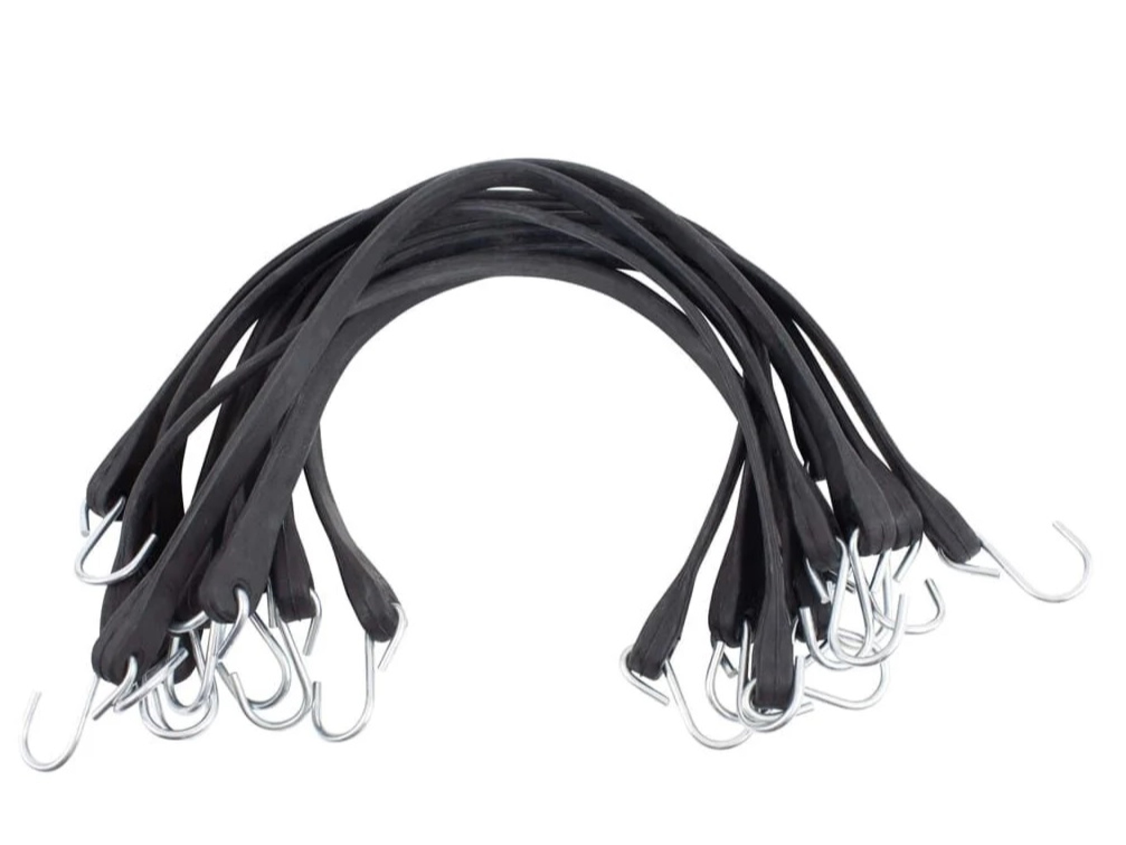 31" EPDM Tarp Bungee Straps Crimped Hooks -50 Pack