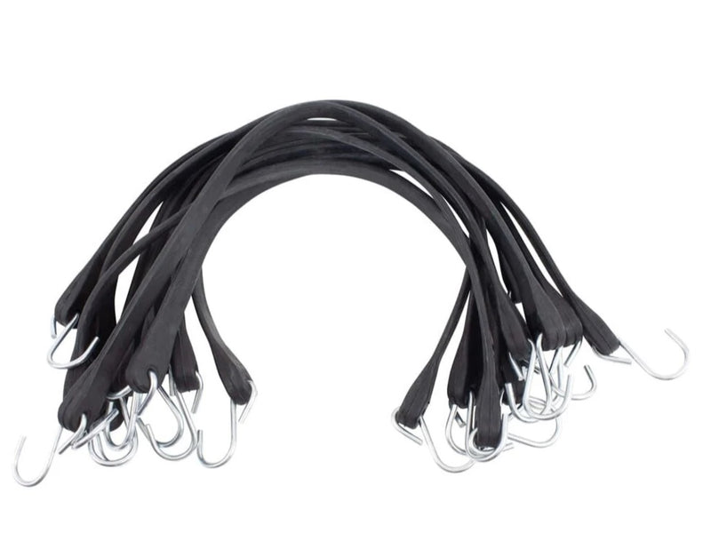 31in EPDM Tarp Bungee Straps — Box of 50, S-Hooks