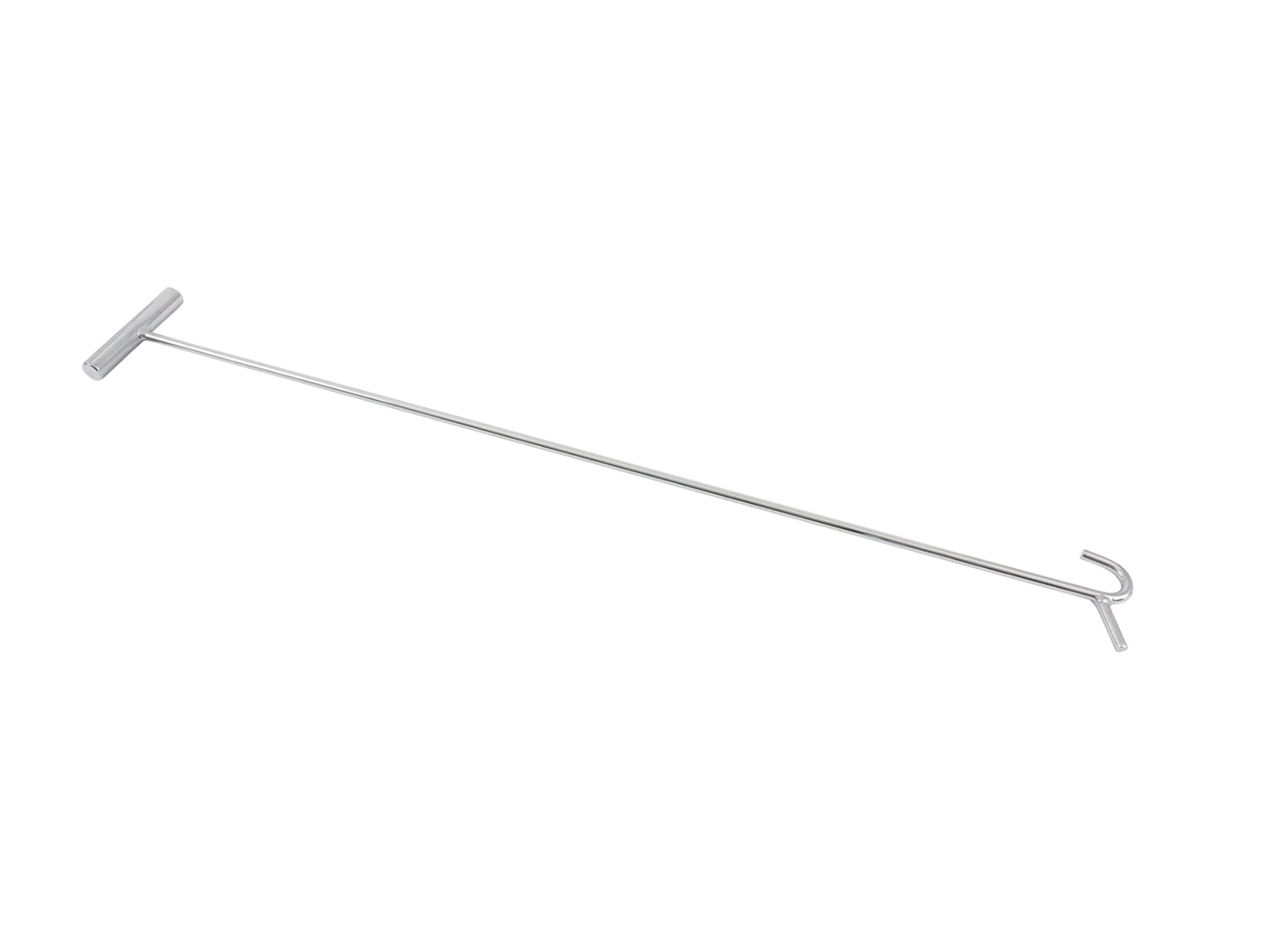 34" Chrome Fifth Wheel Pin Puller w/ Lifting Hook