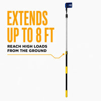 8 ft Extension Handle for Corner Protectors — Aluminum, V-Shaped Head