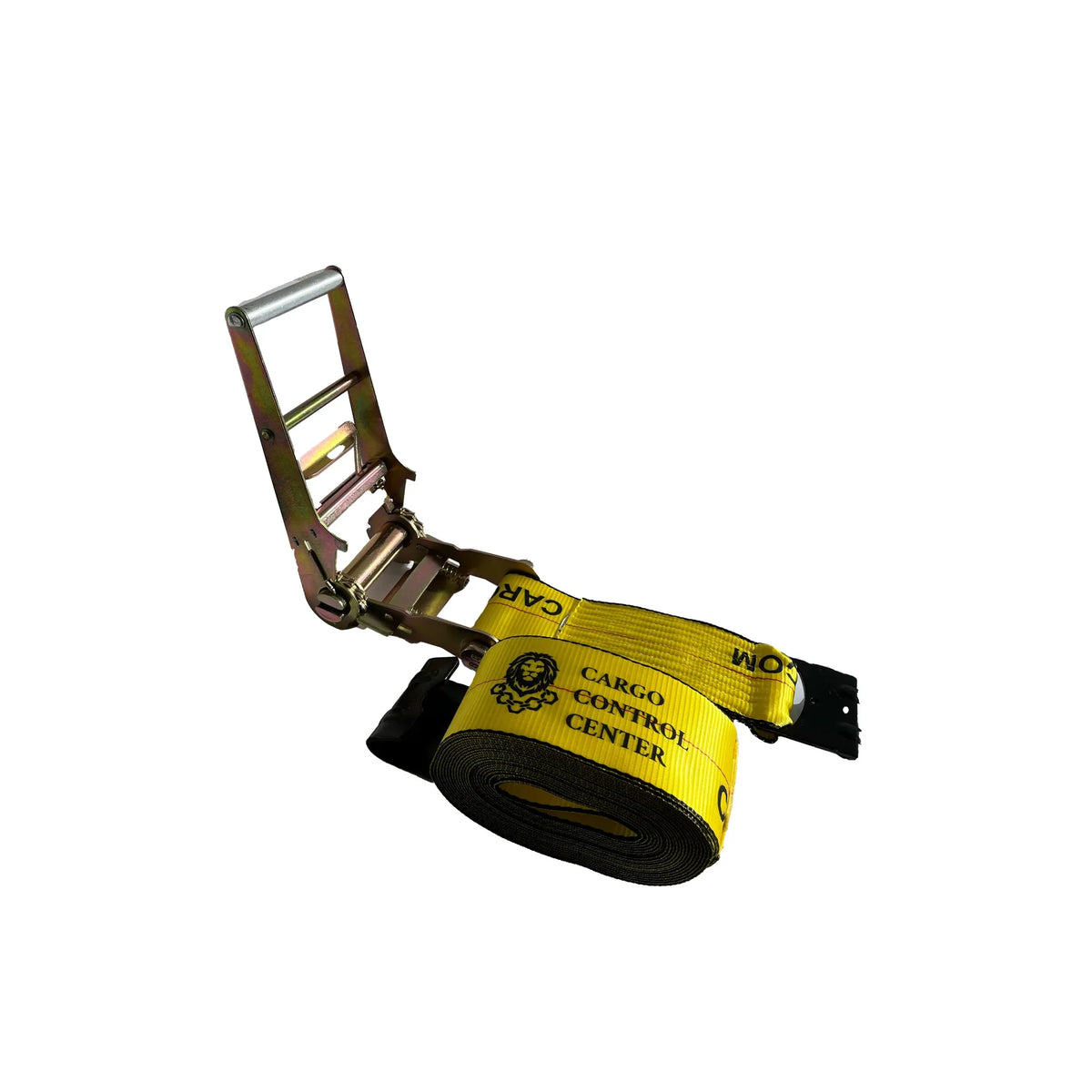 4 inch x 30 ft ratchet strap with flat hook, heavy duty flatbed tie down, 5,400 lb WLL — Cargo Control Center