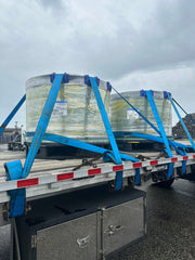 SKIDDED COIL TARP, PORT CAMDEN COIL STYLE TARP