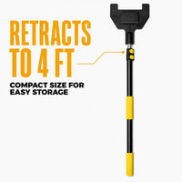 8 ft Extension Handle for Corner Protectors — Aluminum, V-Shaped Head