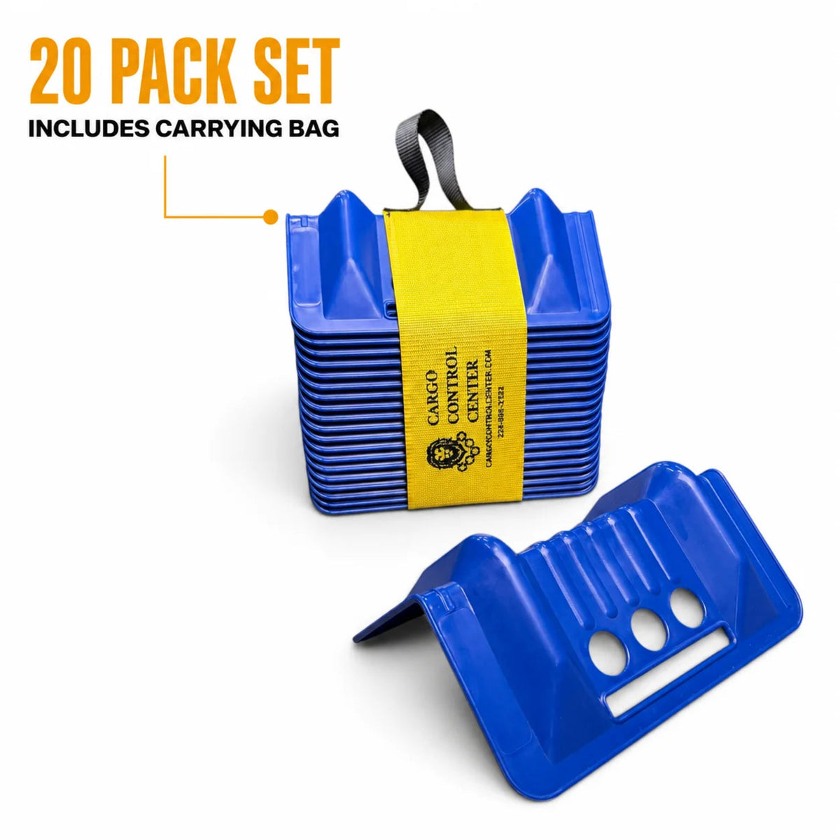 Plastic Corner Protector 4in x 10in — 20-Pack w/ Carry Bag