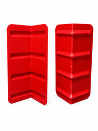 Plastic Corner Protector 24in, Red — V-Shaped Edge Protector