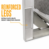 Headache Rack for Semi Truck — Aluminum, Chain Hangers & Tray, 68x80