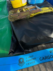 4FT HD Durable 18oz Steel Tarp 16' x 27' with Flap - Features Stainless Steel D-Rings