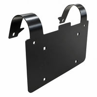 Deer Guard License Plate Holder for Semi Trucks — Fits Round-Tube Guards