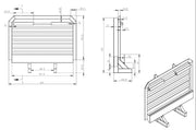 CAB RACK DIAMOND 68 IN X 80 IN (HEAVY DUTY, EXTRA WELDING)
