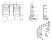 CAB RACK DIAMOND WITH TOOL BOX 68 IN X 80 IN