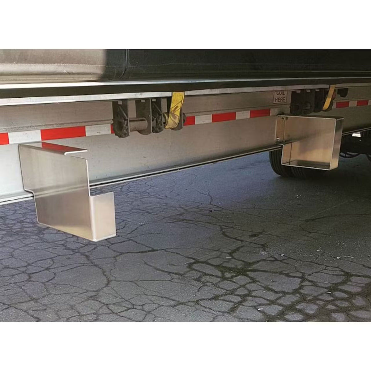 Aluminum Dunnage Rack for Flatbed Trailer — Wood Holder, Pair