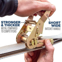 2" x 20' E-Track Ratchet Strap — E-Fitting Both Ends
