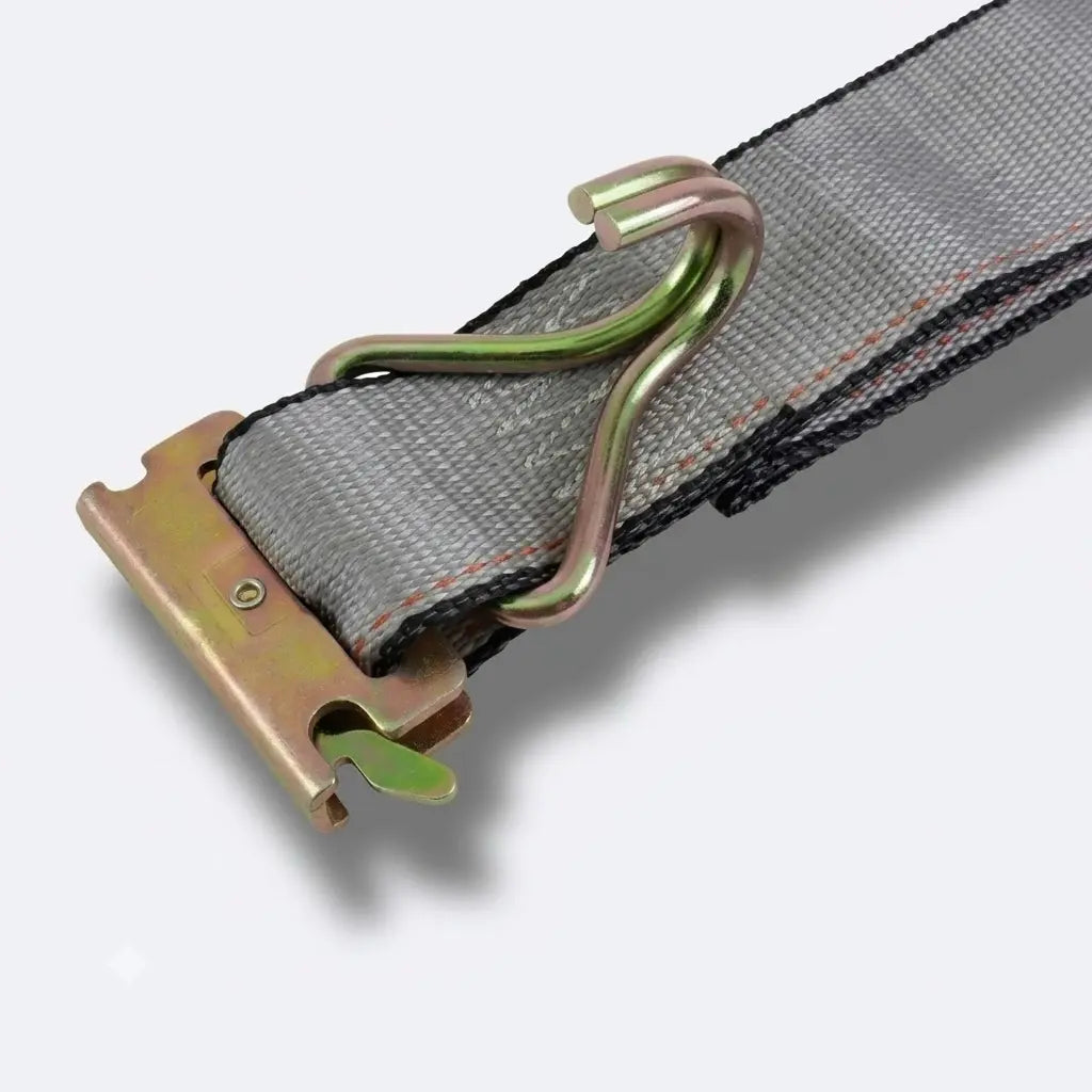 2" x 16' E-Track Ratchet Strap with E-Fitting and Wire Hook