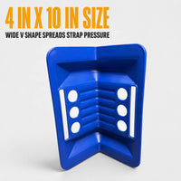 Plastic Corner Protector 4in x 10in — 20-Pack w/ Carry Bag