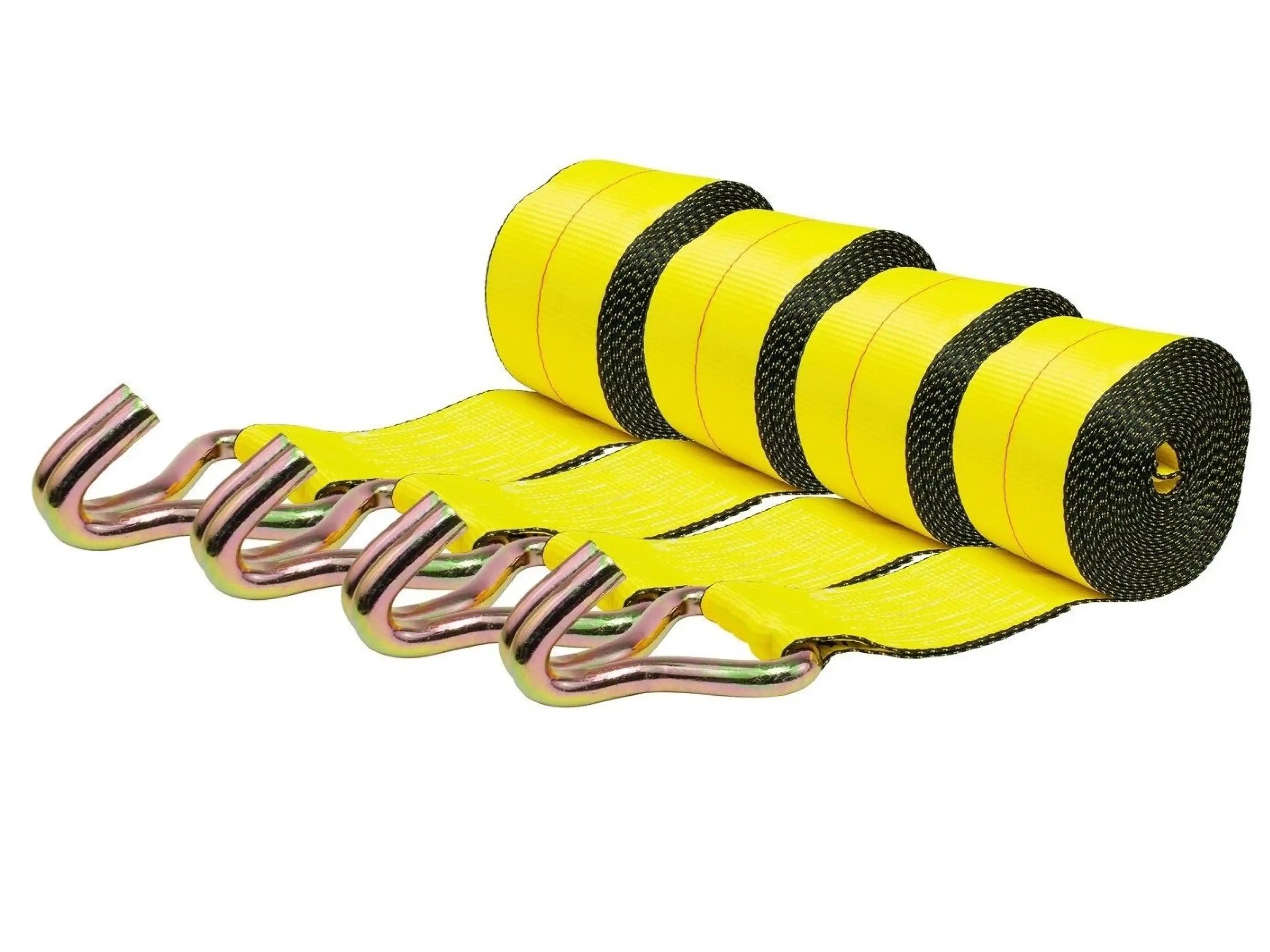 "4" x 30' Winch Strap with Wire Hook, Flatbed Tie-Down Straps, WLL 5,400 lbs.