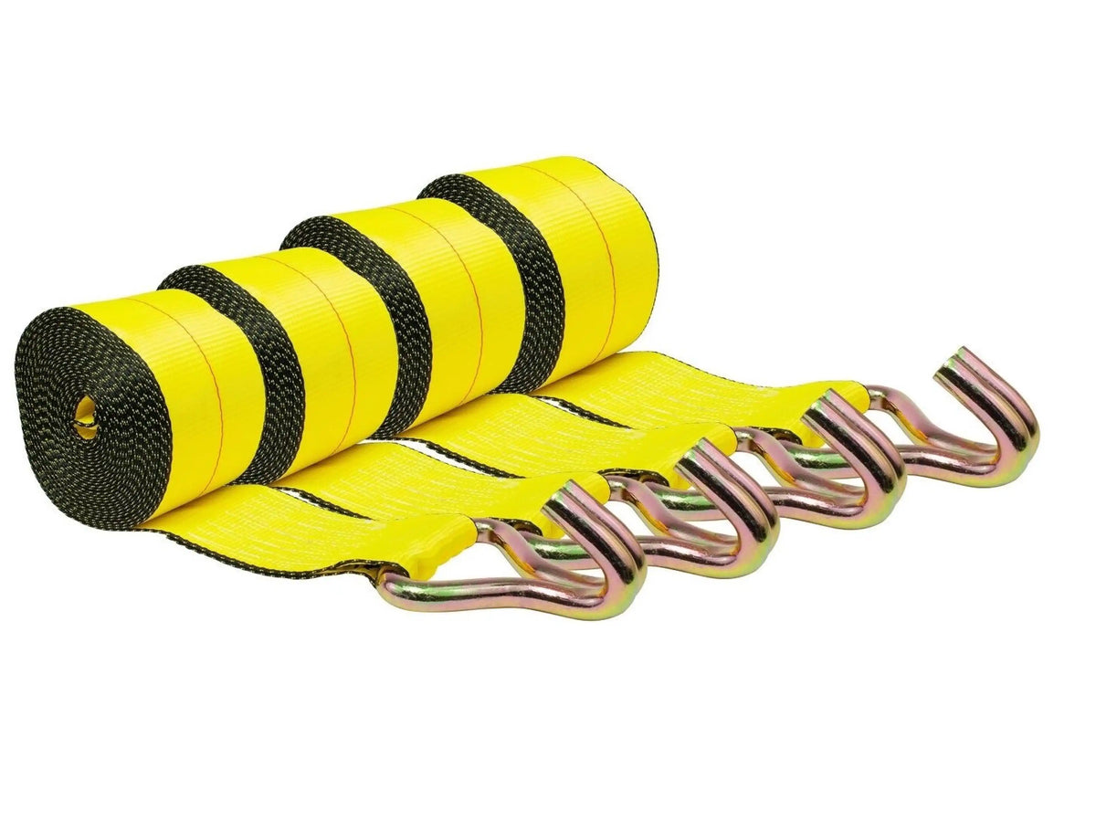 20 Pack) 4 In. X 30 Ft. Winch Strap With Flat Hook, WLL 5400 Flatbed Tie Down Strap - Foto 5