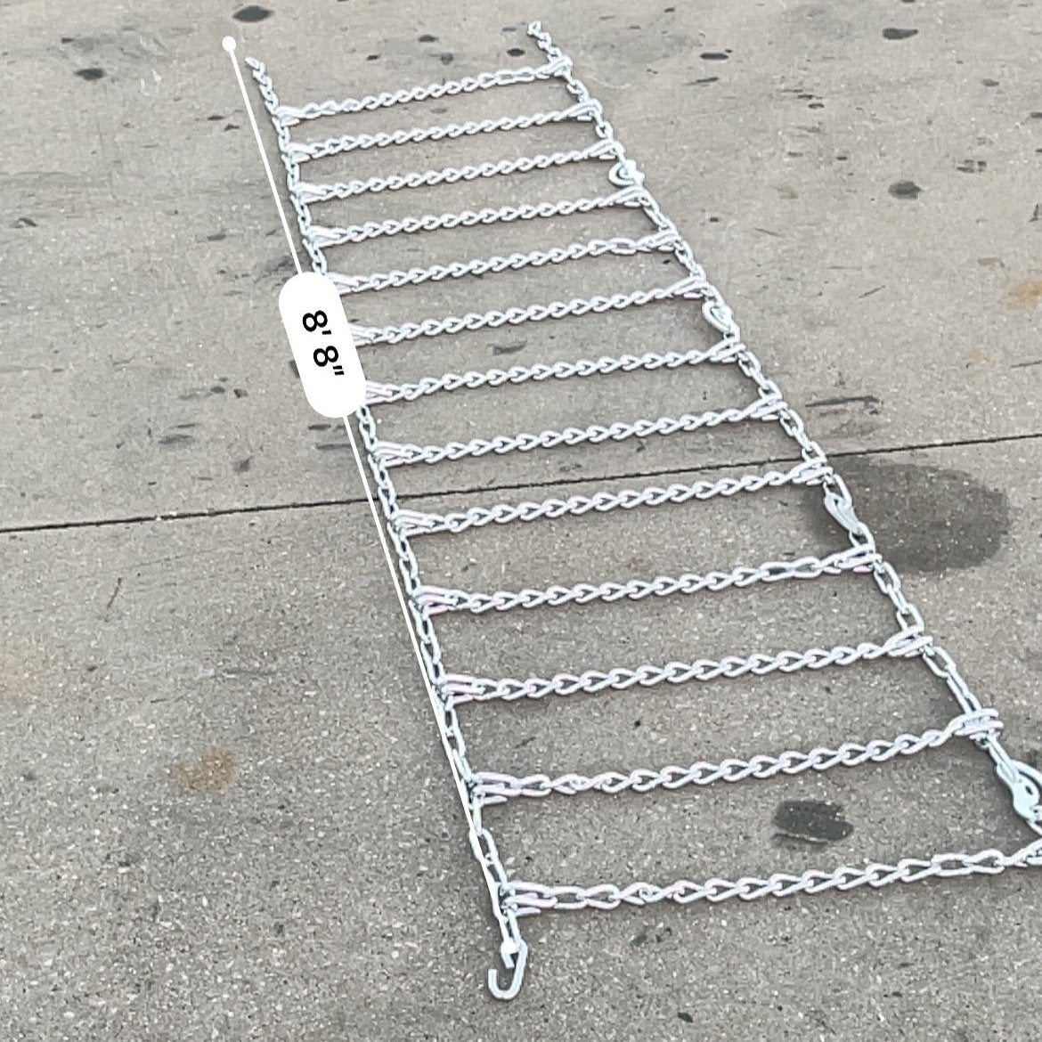 Winter Tire Chain, Super Single 445/50-22.5 — Ladder Style