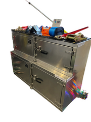 Aluminum Trailer Tool Box 24”H x 24”D x 60”W