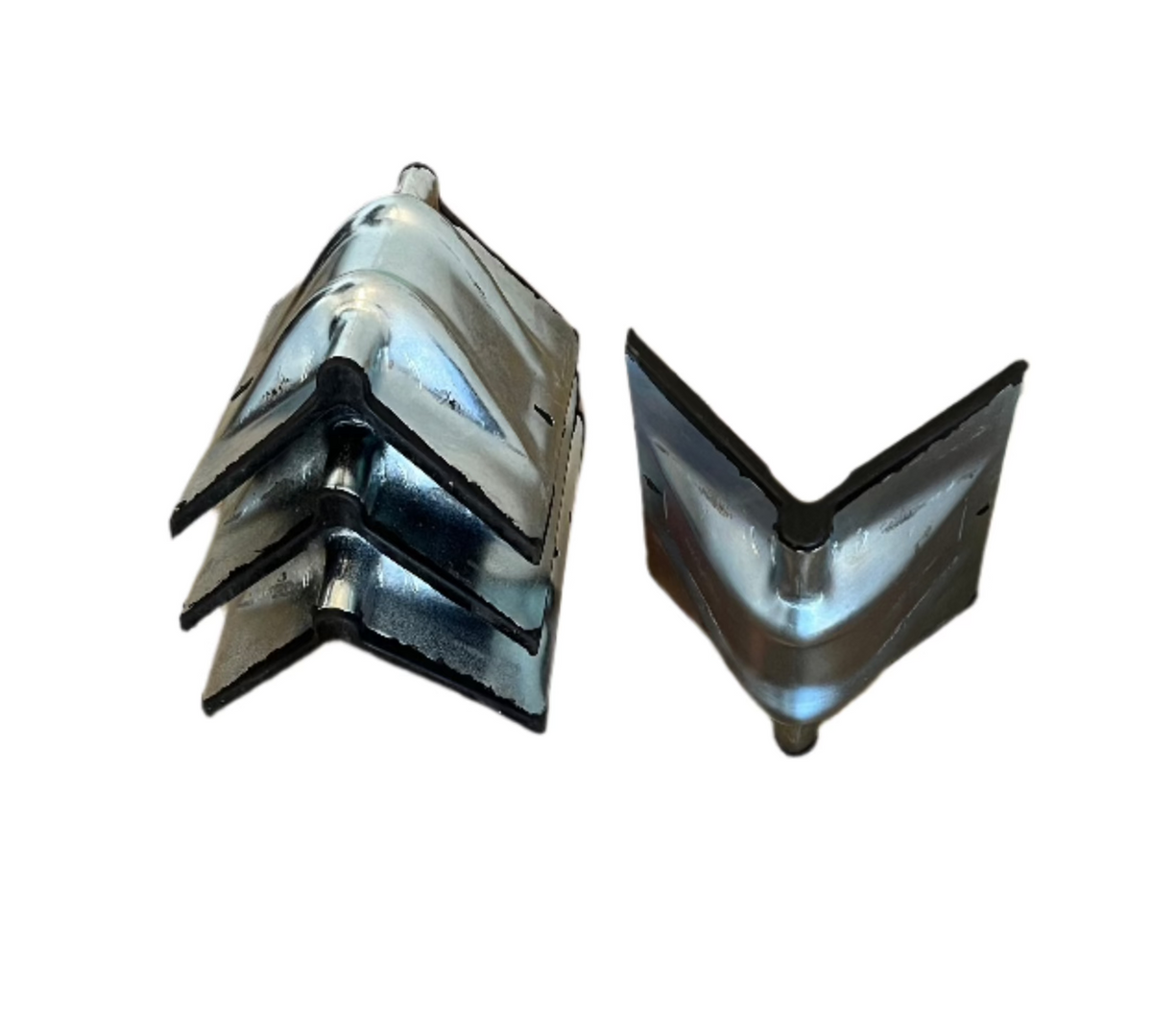 Steel Corner Protector, Rubber-Lined — Grip Edge Protector 1 3/4"-2"