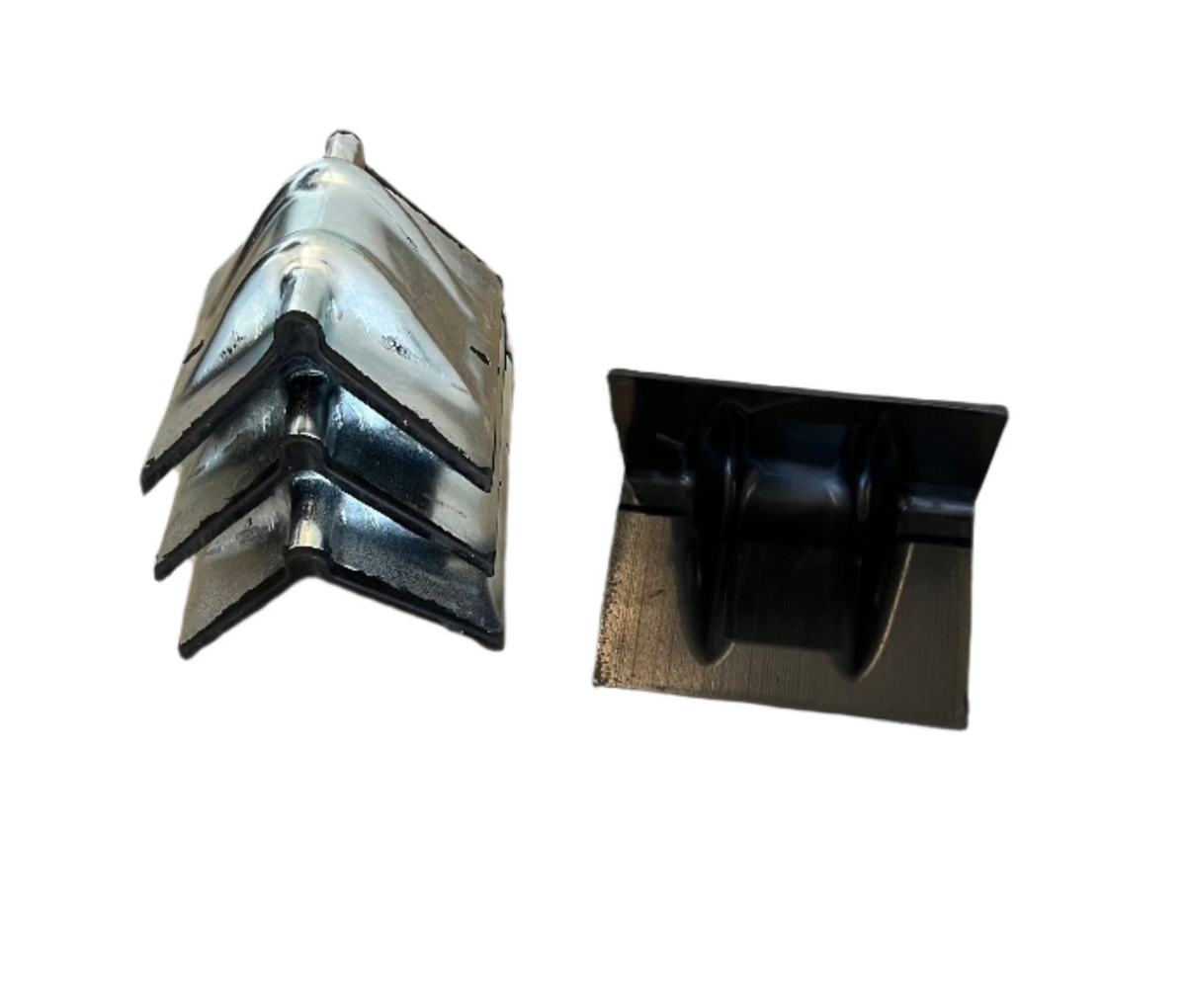 Steel Corner Protector, Rubber-Lined — Grip Edge Protector 1 3/4"-2"