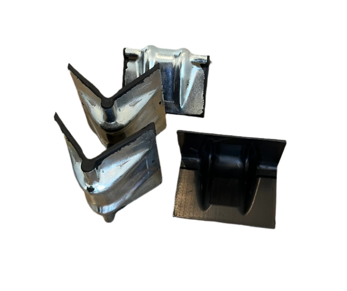 Steel Corner Protector, Rubber-Lined — Grip Edge Protector 1 3/4"-2"