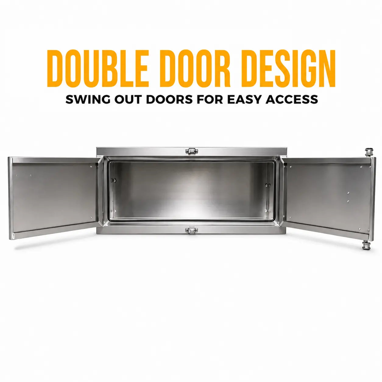 Aluminum Trailer Tool Box 24”H x 24”D x 60”W