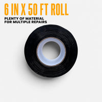 Tarp Repair Tape 6in x 50ft — 8.8oz PVC Vinyl