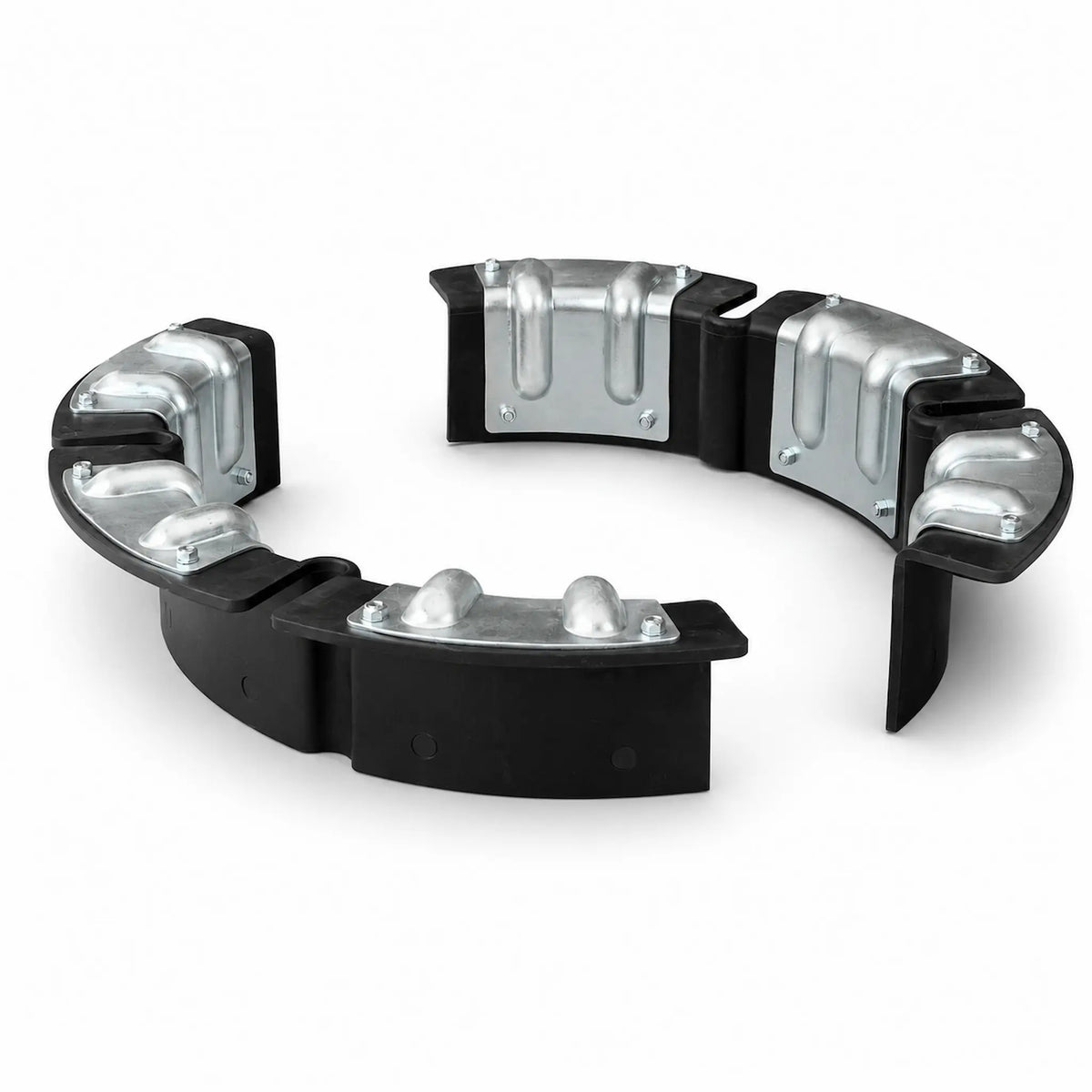 Heavy-Duty Metal Coil Protector, Set of 2 — Rubber-Lined Chain Guard