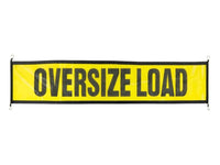 Oversize Load Sign 18in x 84in — Mesh with Bungee Straps