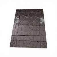 Flat Smoke Tarp 12x16 — 18oz Heavy Duty Vinyl, 4 Rows of D-Rings