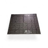 Flat Smoke Tarp 12x16 — 18oz Heavy Duty Vinyl, 4 Rows of D-Rings