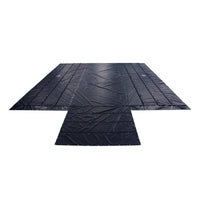 Flatbed Lumber Tarp 24x27, 8 FT Drop — 14oz Vinyl, 8x8 Flap