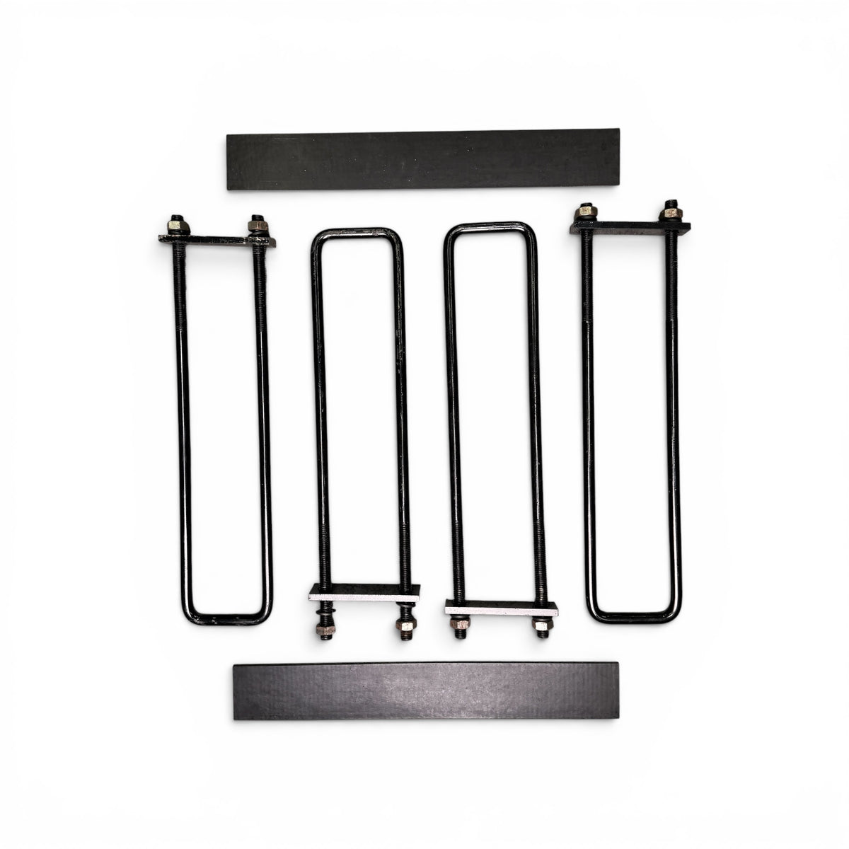 Headache Rack Mounting Kit — 22in Extended U-Bolts & Rubber Pads, Reinforced Frame
