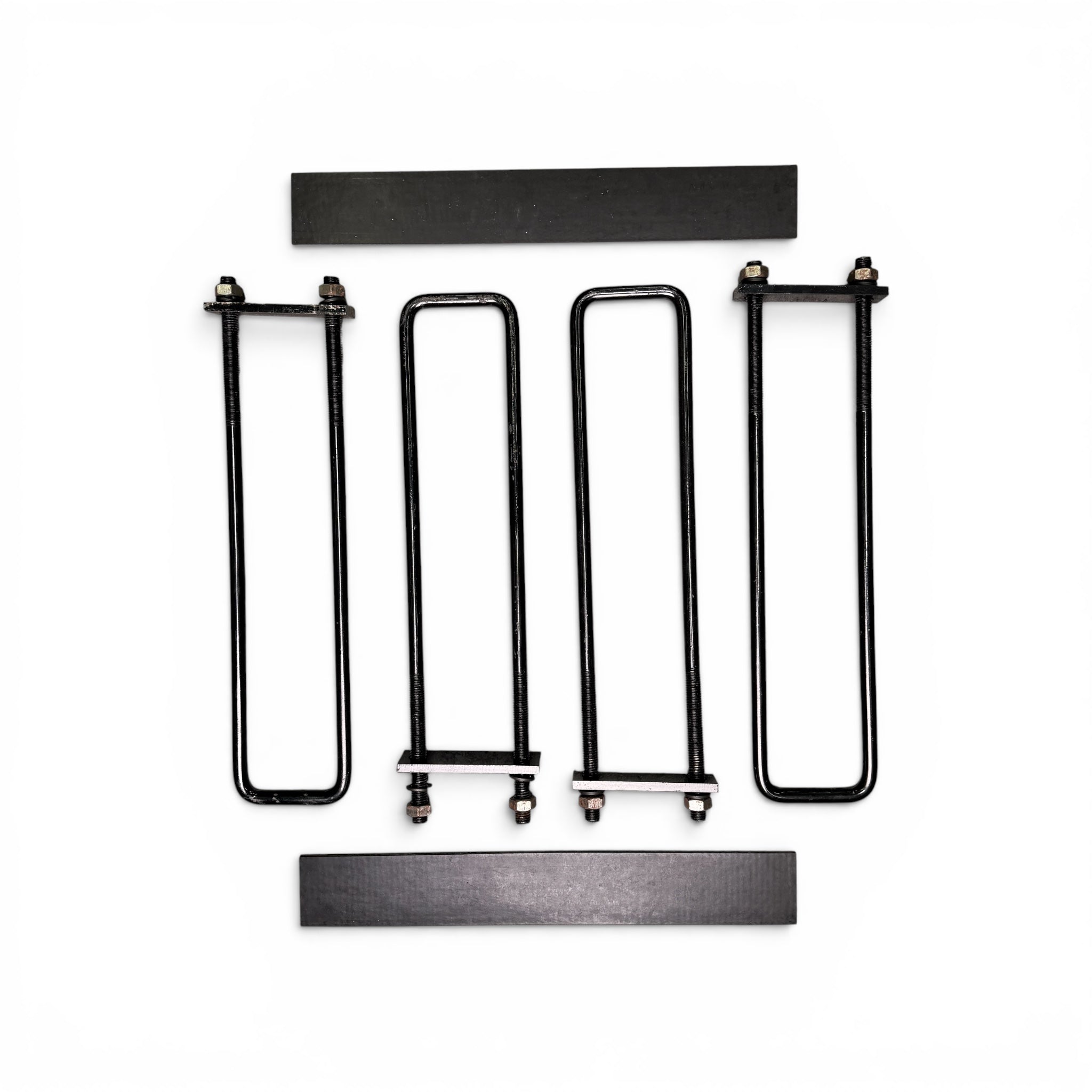 Headache Rack Mounting Kit — 22in Extended U-Bolts & Rubber Pads, Reinforced Frame