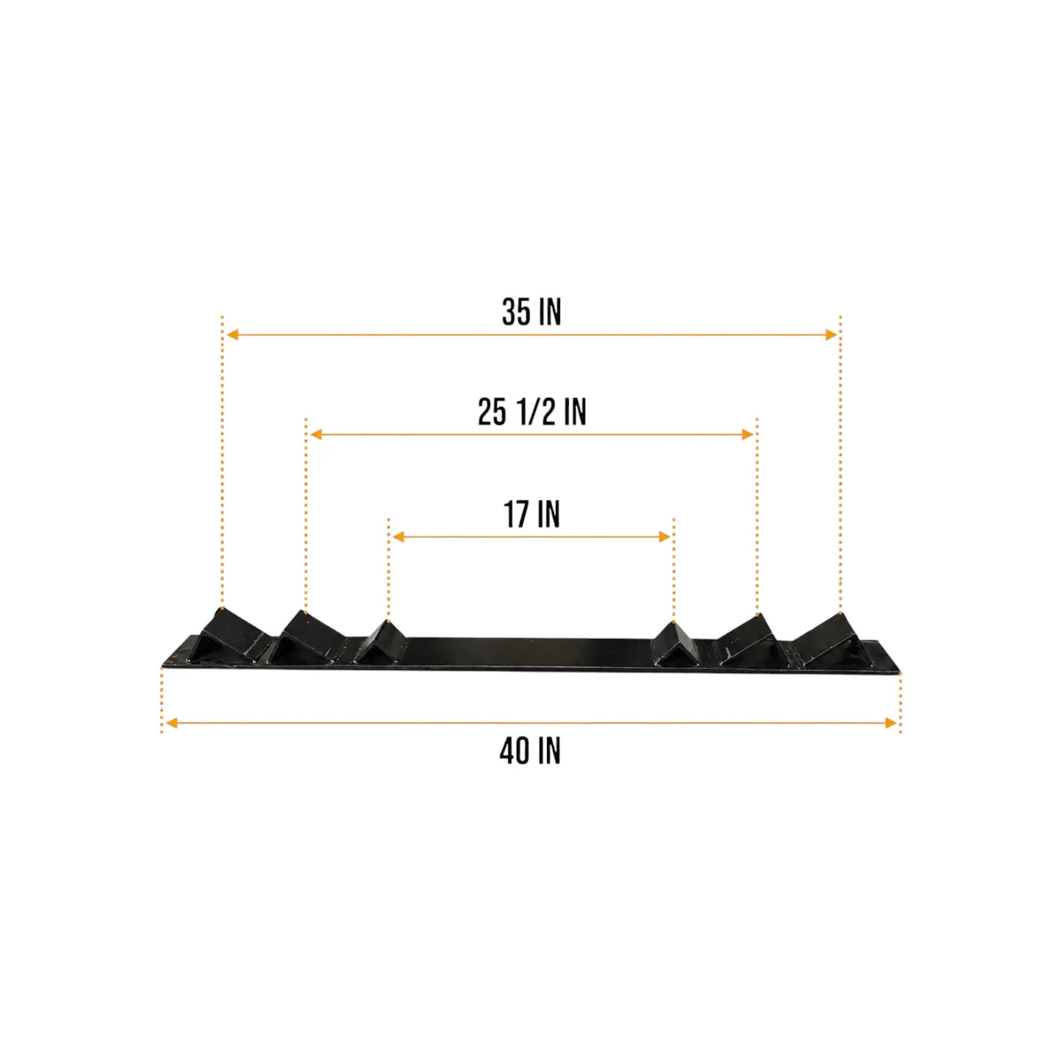 Heavy-Duty Adjustable Coil Rack 40" — 3 Cradle Widths