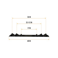 Heavy-Duty Adjustable Coil Rack 40" — 3 Cradle Widths