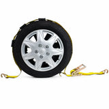 2" x 10' Over-the-Tire Ratchet Strap with Wire J Hooks — Car Hauler, 1,667 lb WLL