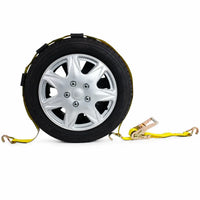 2" x 10' Over-the-Tire Ratchet Strap, Wire J Hooks — Car Hauler