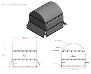 STEEL COIL TARP 6 FT