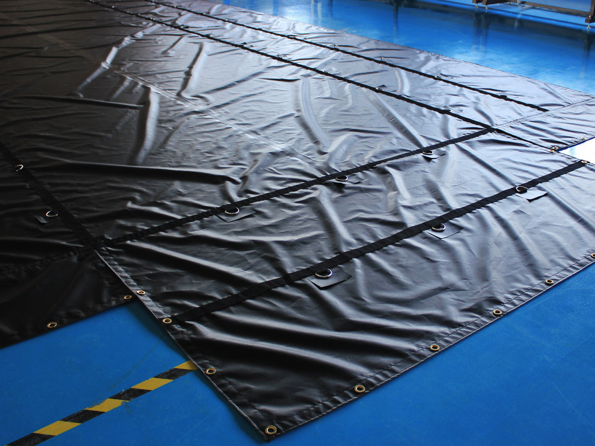 Flatbed Lumber Tarp 20x27, 6 FT Drop — 18/14oz Combination